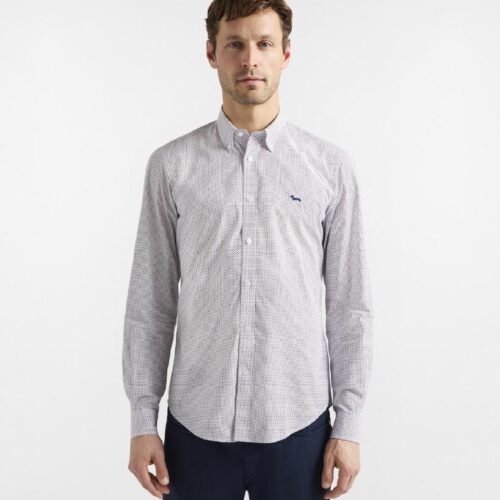HARMONT & BLAINE - Camicia Micro Fantasia narrow fit (TAGLIE COMODE)