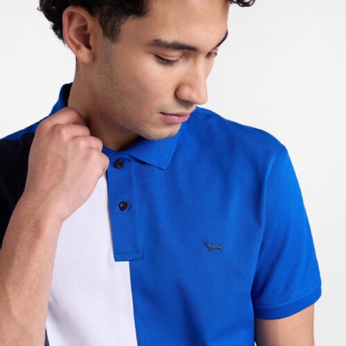 HARMONT & BLAINE - Polo Uomo Color Block in Piqu
