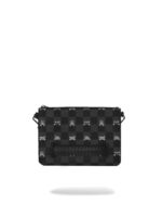 SPRAYGROUND - 910B8915NSZ - GRAY PEEKING CHARACTER CHECK CROSSOVER CLUTCH