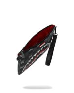 SPRAYGROUND - 910B8915NSZ - GRAY PEEKING CHARACTER CHECK CROSSOVER CLUTCH