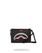 SPRAYGROUND - 910B8948NSZ - SHARKS IN PARIS BALLOON BLACK CROSSOVER CLUTCH