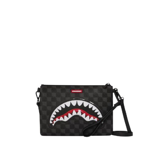 SPRAYGROUND - 910B8948NSZ - SHARKS IN PARIS BALLOON BLACK CROSSOVER CLUTCH