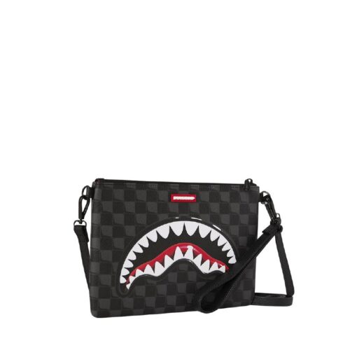 SPRAYGROUND - 910B8948NSZ - SHARKS IN PARIS BALLOON BLACK CROSSOVER CLUTCH