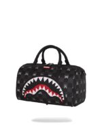 SPRAYGROUND - 910D8911NSZ - GRAY PEEKING CHARACTER CHECK MINI DUFFLE