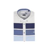 HARMONT&BLAINE - CAMICIA UOMO IN COTONE CON FASCE COLOR BLOCK