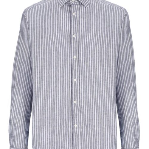 HOMEWARD - CAMICIA UOMO JOSHUA - YD LINEN COTTON STRIPED SHIRT