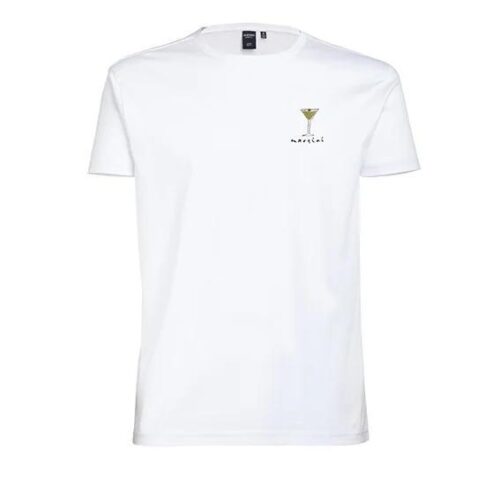 HOMEWARD - T-SHIRT 140GR TECHNO MERCERIZED WHITE EMBROIDERED