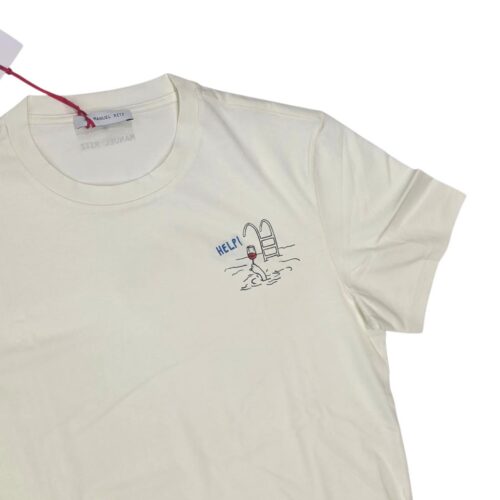 MANUEL RITZ - T-SHIRT CON STAMPA SUL PETTO