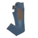 JECKERSON - JEANS UOMO CON TOPPA IN ALCANTARA DENIM MEDIO