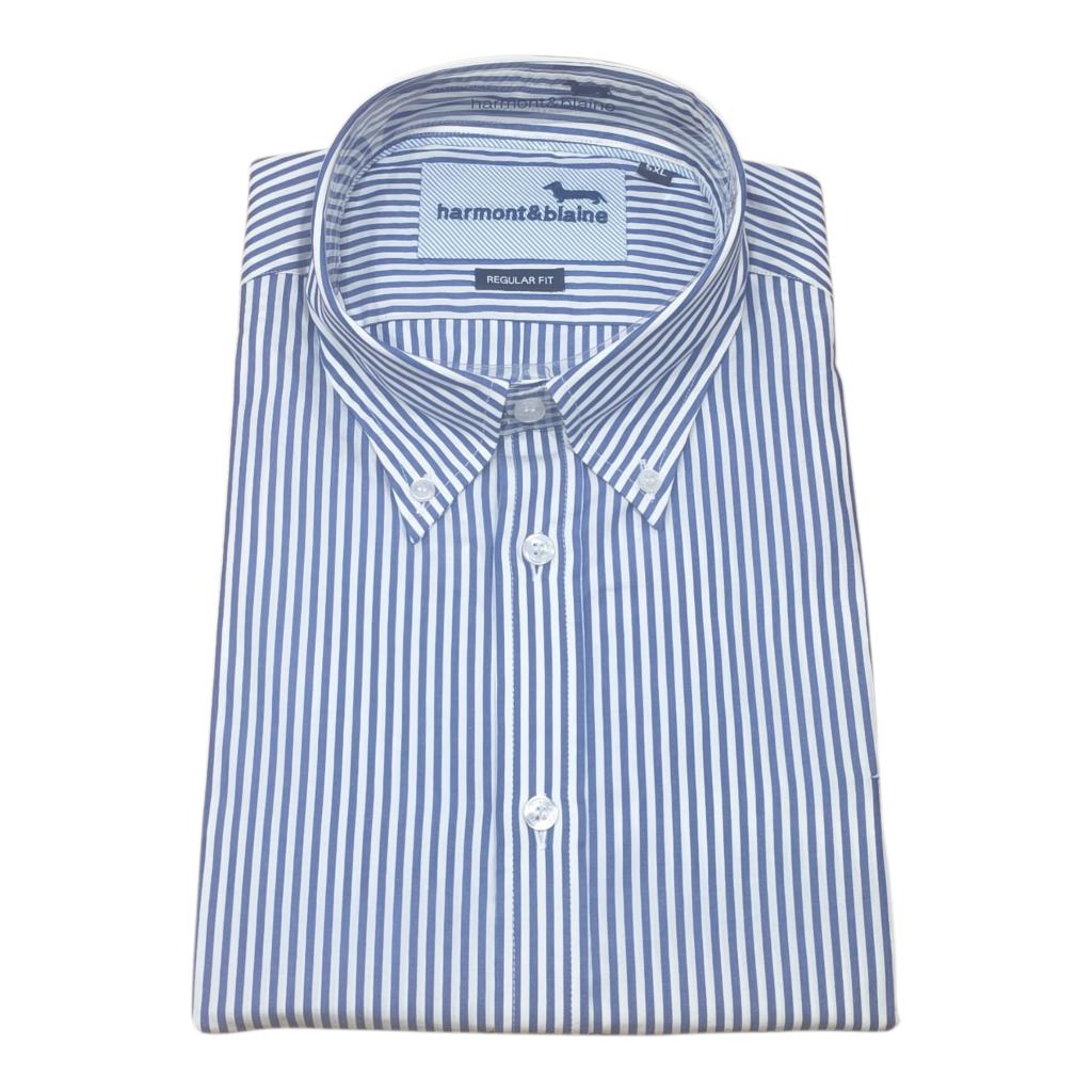 HARMONT & BLAINE - Camicia micro righe regular fit (TAGLIE COMODE) HARMONT & BLAINE - Camicia micro righe regular fit (TAGLIE COMODE)