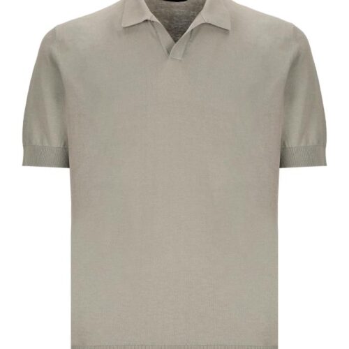 HOMEWARD - POLO CREPE COTTON - GD BUTTONLESS POLO SS RIB 14GG