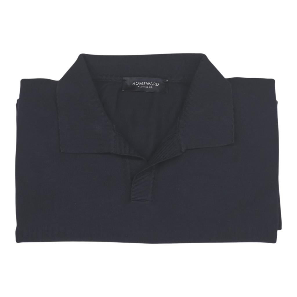 HOMEWARD - POLO CREPE COTTON - GD BUTTONLESS POLO SS RIB 14GG