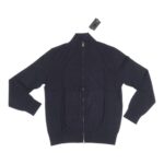 VELA BLU - CARDIGAN LUPETTO CON ZIP V26715