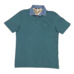 VELA BLU - POLO UOMO V26405 CON COLLETTO DENIM