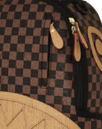 SPRAYGROUND 910B8592NSZ EMBOSSED CHECK BROWN