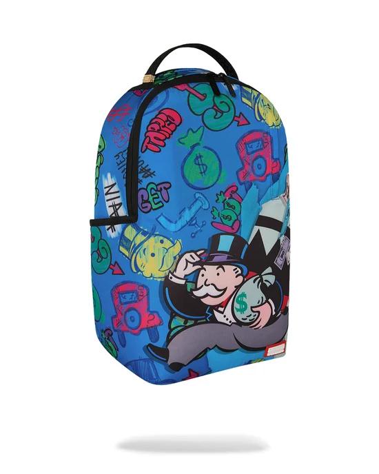 SPRAYGROUND 910B9207NSZ MONOPOLY BLUE TEAR THROUGH BACKPACK