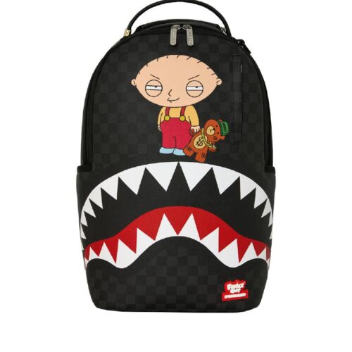 SPRAYGROUND 910B9185NSZ FAMILY GUY STEWIE HOLDING BEAR KEYCHAIN BACKPACK