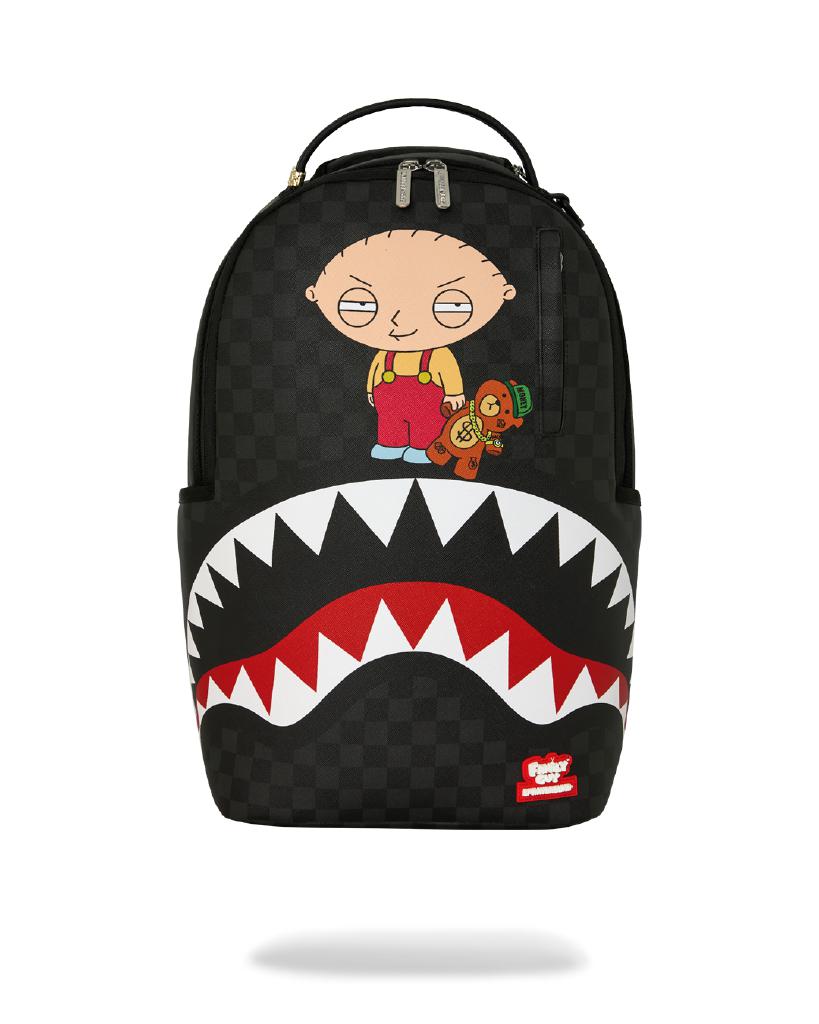 SPRAYGROUND 910B9185NSZ FAMILY GUY STEWIE HOLDING BEAR KEYCHAIN BACKPACK SPRAYGROUND 910B9185NSZ FAMILY GUY STEWIE HOLDING BEAR KEYCHAIN BACKPACK