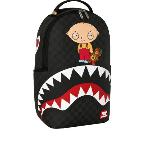 SPRAYGROUND 910B9185NSZ FAMILY GUY STEWIE HOLDING BEAR KEYCHAIN BACKPACK