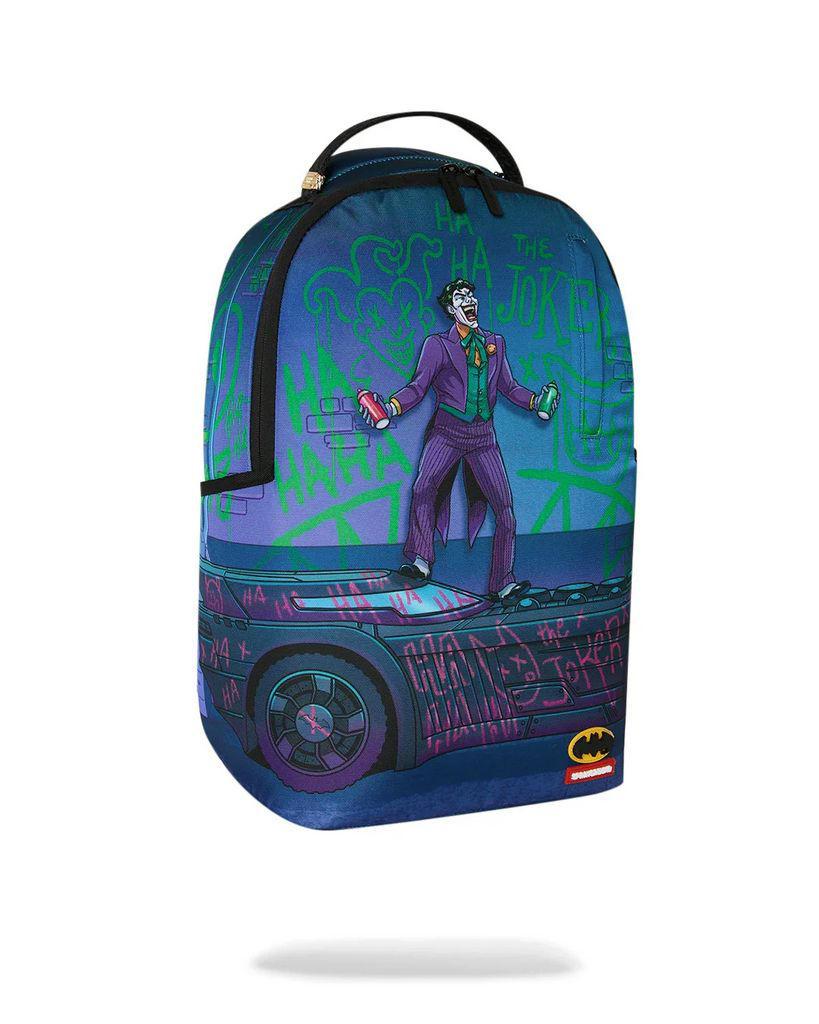 SPRAYGROUND 910B9286NSZ DC JOKER TAGGED UP BATMOBILE BACKPACK