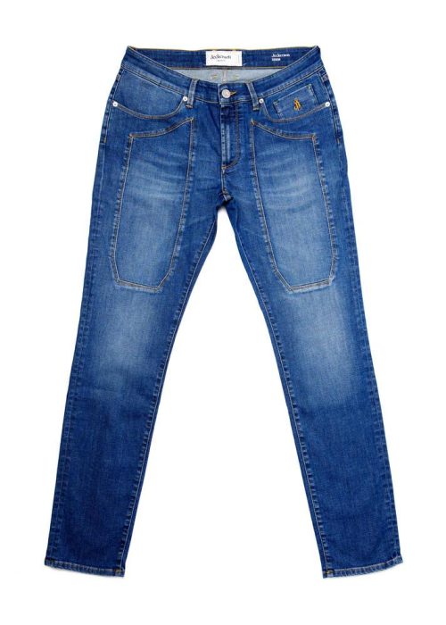 Jackerson - Jeans Uomo con Toppa Frontale Denim PA077 TA396 D962